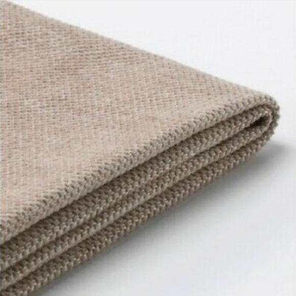 NIP Kivik Ottoman Foot Stool Cover Tallmyra Beige NWT - Picture 3 of 12